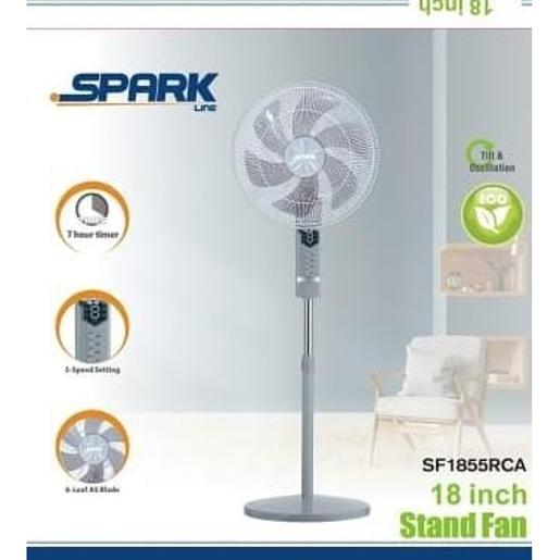 spark line Stand Fan with Remote  18'' 70w
