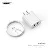 REMAX JANE SERIES 2.1A DUAL USB CHARGER SET  HOME CHARGER 2USB + CABLE Type-C 1m