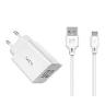 WK Dual USB Charger For Micro ,Charger , USB Phone Charger , Mobile Phone Charger , Smart Ph