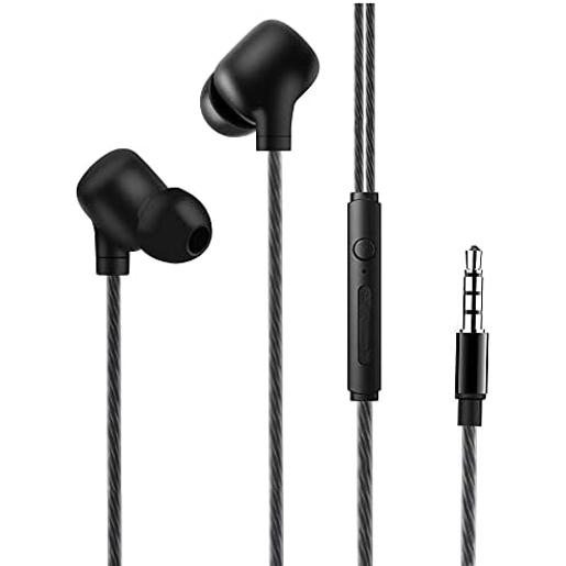 ELMCOE Basics In-Ear Wired Headphones Earbuds with Microphone