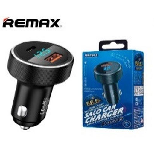 REMAX Salo dual port car charger USB /USB Type C 58.5W 4,5A Power Deliver Quick Charge
