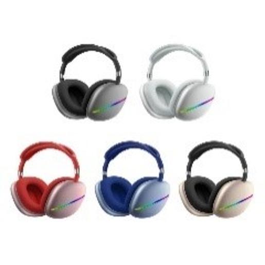 WK  Rgb Wireless Bluetooth Headset With Microphone Subwoofer Game Headset Support Tf Card Wir