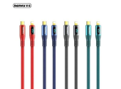 REMAX ZISEE SERIES 20W ELASTIC DATA CABLE WITH DIGITAL DISPLAY TYPEC TO Lighting