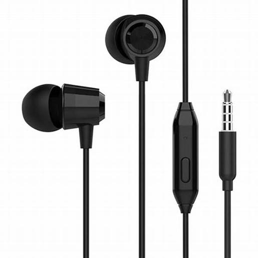 GM Earphone Mobile 3.5mm In-ear Headphones Metal Bass Headset With mic
