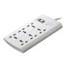 HUNTKEY Power Extension 6 Ports   universal Sockets 2M cable