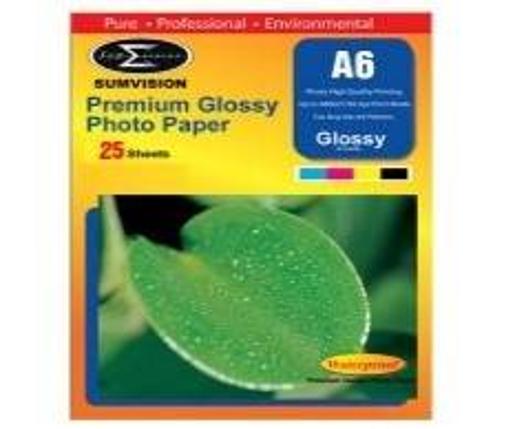 Glossy A6 Inkjet Photo Paper 135gsm  25 Sheets