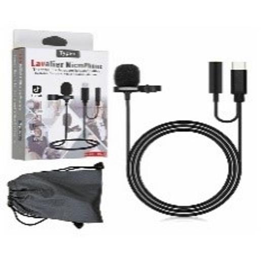 GBT Lavalier Lapel Microphone JH-043 UNIVERSAL Clip-on Microphone Mini TUPE C For Mobile An