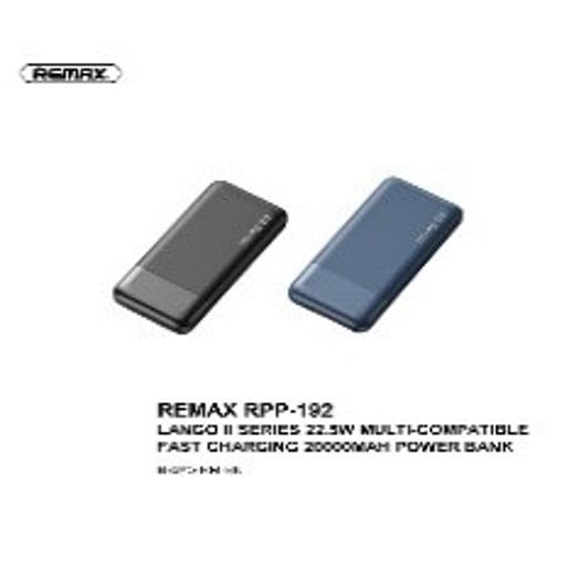 REMAX Lango II Series 22.5W PD+QC Multi-compatible Fast Charging 20000mAh Power Bank