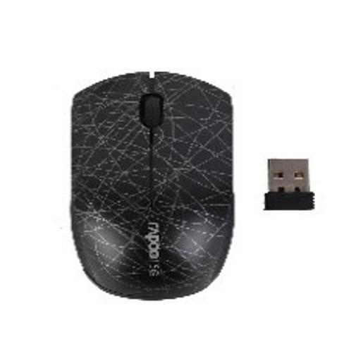 Rapoo 3300P Plus 2.4GHz Wireless Optical Mini Mouse | Color: Black | Type Of Accessories: MOUS