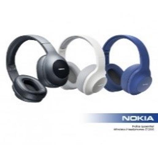 Nokia E1200 Essential Wireless Headphones, On-Ear Headphones with Foldable Headband, Bluetooth