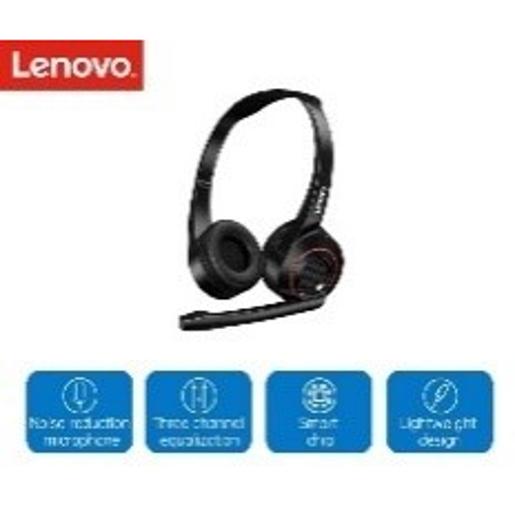Lenovo Thinkplus G25 Select AUX Pro Wired Stereo VOIP Headset | Color: Black | Type Of Accessori