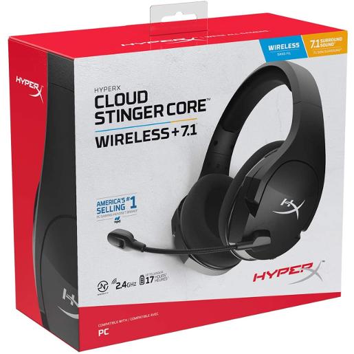 HYPERX Cloud Stinger Core Wireless Gaming Headset Gaming-grade 2.4Ghz Wireless DTS X Spati