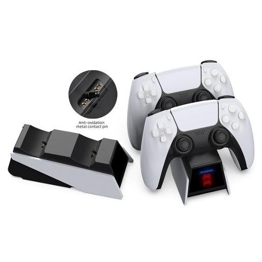 KINGTOP PS5 Game Controller Charging Station Charger Dock Stand PS5 Wireless Gamepad