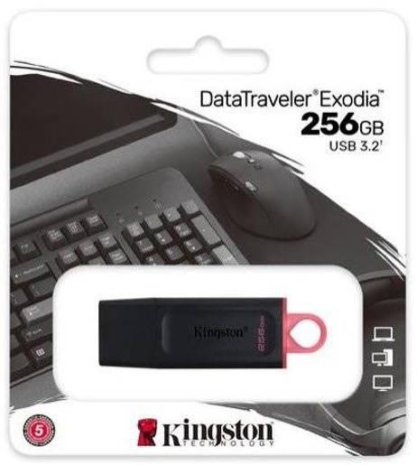 256GB/KINGSTONE 256GB USB3.2 Gen1 DataTraveler Exodia Black  Pink