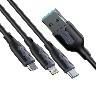 JOYROOM USB Cable 3in1 Type C / Lightning / Micro 3.5A  LENGTH 1.2CM