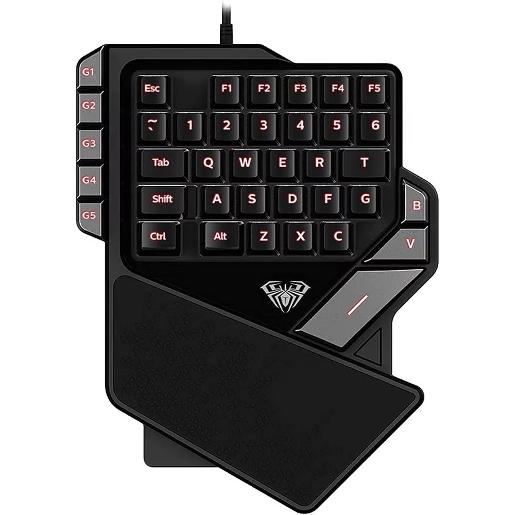 AULA Mini LED One-Handed Gaming Keyboard 38-Key