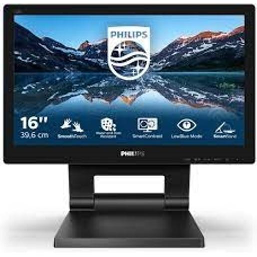 PHILIPS LCD 162B9T - 16 HD INCH TOUCH , 60HZ, 4MS, TN, SPEAKERS, HEIGHT ADJUST HDMI/DVI/VGA/D
