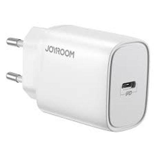 JOYROOM L-P201 PD 20W fast wall charger white,White WITH CABLE