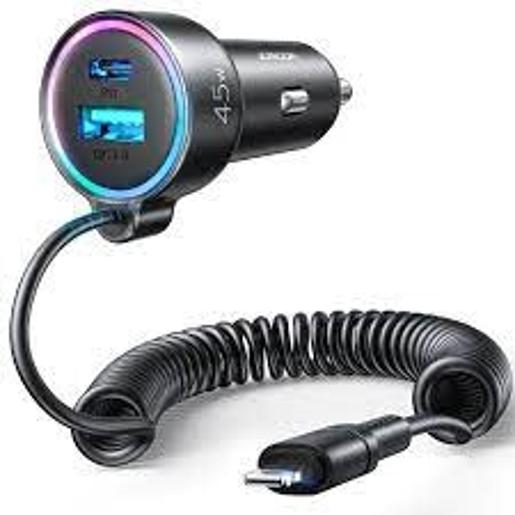 JOYROOM 3-in-1 Wired Car Charger(Lightning)