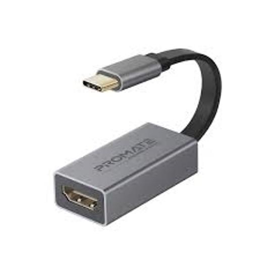 Promate MediaLink-H1 Type-C to HDMI Adapter, Premium High Definition 4K 30Hz