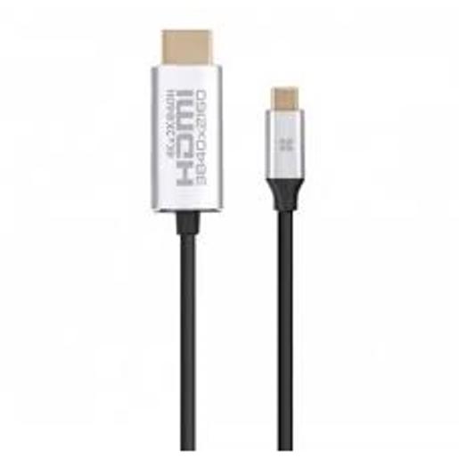 Promate HDLink-60H USB-C to HDMI Audio Video Cable, Grey