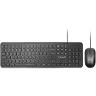 Promate COMBO-KM2 Wired Keyboard with 1200 DPI Mouse, 106-Keys Quiet