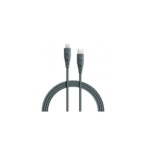 RAVPower RP-CB1017 Type-C to Lightning Cable 1.2m Nylon Color Braid Cable (Gray Color)