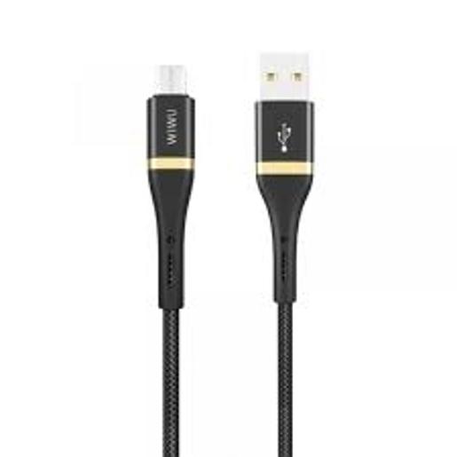 WIWU ELITE DATA CABLE ED-102 2.4A USB TO MICRO USB 1.2M - BLACK