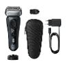 BRAUN SHAVER Helps to capture more hair: this shaver uses Braun's unique Sonic Technology with 10,000 micro-vibrations, which also gently glides the razor over the skin