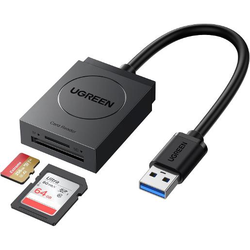UGREEN USB 3.0 Card Reader TF+SD Simultaneous Use-6957303822508