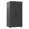 BEKO, Refrigerator, A+,Side-By-Side, 640 L,Dark Inox