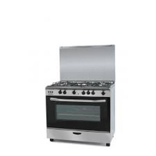 9100-BG/FAN/Nara Gas cooker | Color: silver | Safety (Full/Max): yes | No. of Burners: 5 | Time