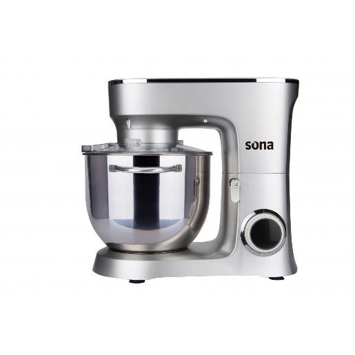 SONA stand Mixer Silver| Color: Silver| Type: Stand mixers| Watt: 1500| No of Speeds: 3| C