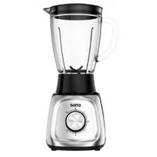 SONA Blender With cup 600 W 3 Speeds 15 L Silver with black