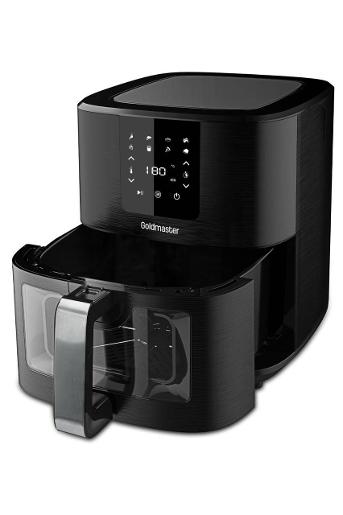 gold master Airfryer with 7 ltr 1700 Watt Black With timer8 programs