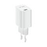 REXOM PD 20W Fast Charging wall charger, white, compatible with multi-fast charging protocol