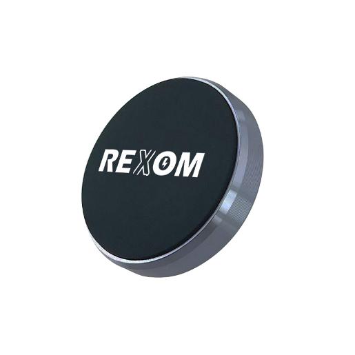 REXOM Mini Car Phone Holder Black A mini flat magnetic phone holder for the car dashboard. is