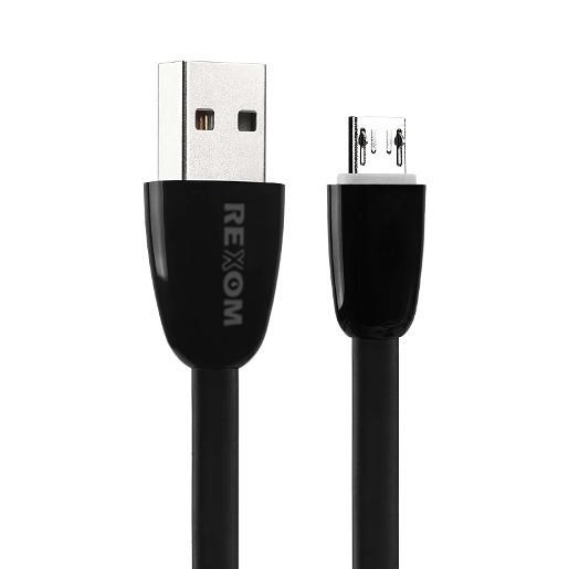 REXOM 3.0A Fast Charging Data Cable/ Micro, white, 1m, This data cable provides fast chargin