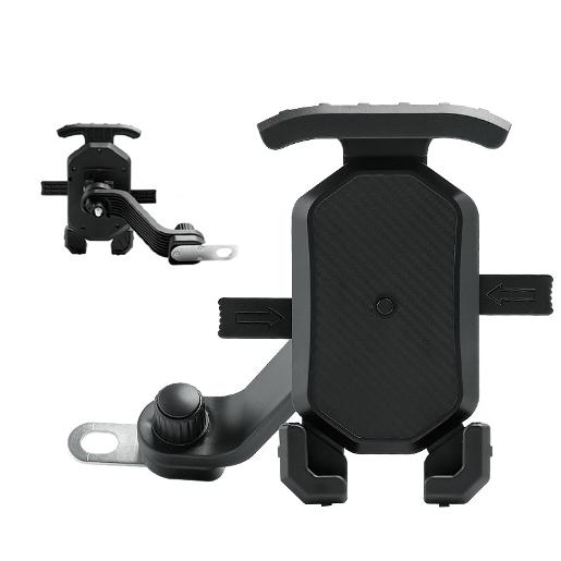 REXOM Bike Handlebar Phone Holder Black A motorcycle/ Bicycle bracket with a four-corner fi