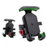 REXOM Bike Rearview Mirror Phone Holder Black A motorcycle/ Bicycle bracket with a four-cor