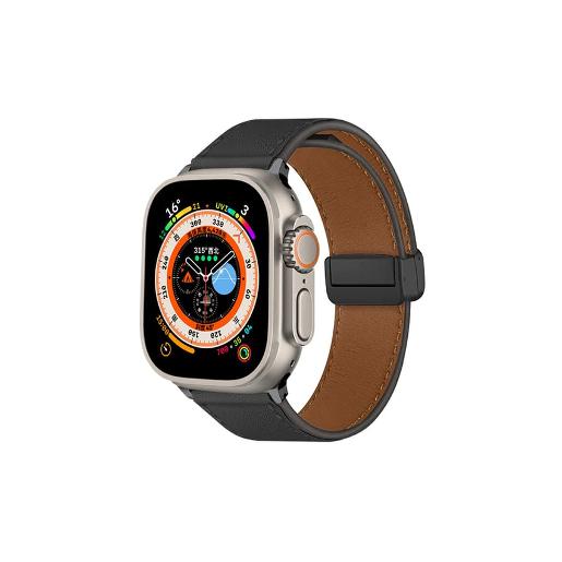 WB-S2 /Spigen Leather Apple Watch Band With Magnetic Buckle for Apple Watch (42/44/45/49mm)