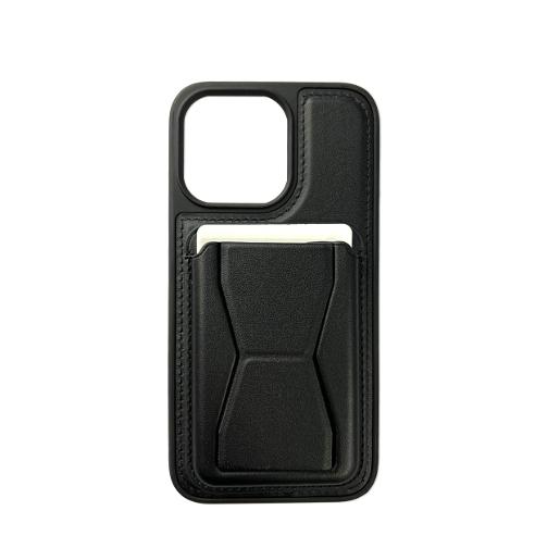 Lishen Leather Case With Card Pocket for iP14 Pro Max