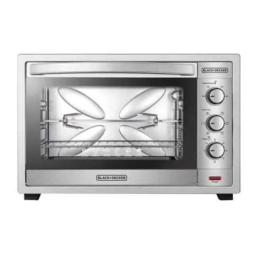 Black  Decker 62L  Double Glass Toaster Oven Silver