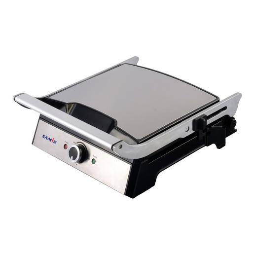 Samix Toaster press Grill 2000 w Silver& BlackVariable Temperature control w/ Low/Med/