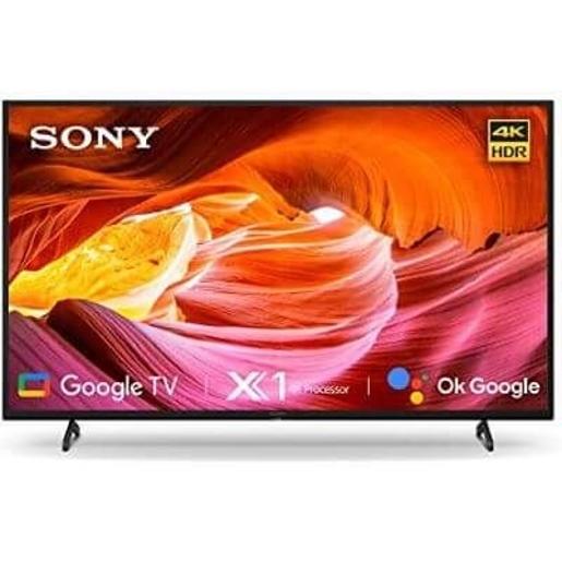 SONY LED TV 50"" Smart Google TV , 4K UHD , 3 HDMI , 2 USB , HDR, X1 Processor, Voice Sea