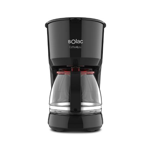 Solac Coffe machine black 750 watt 1.25ML / Washable filter