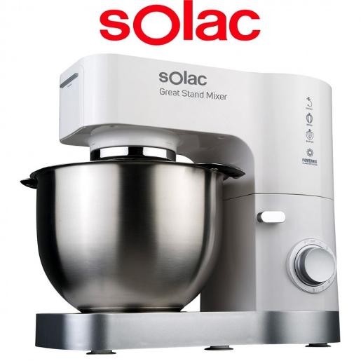 Solac stand mixer white 1200 watt Stainless steel pot / 5L