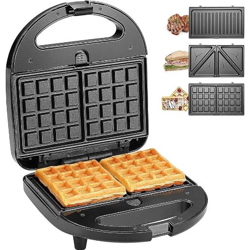 SP Waffle Grill 750w Silver