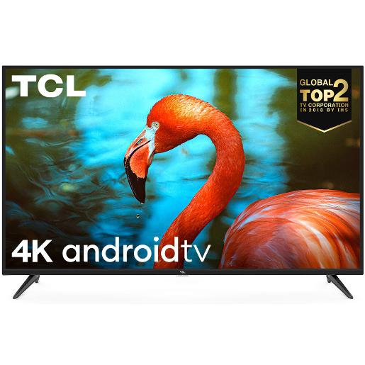 TCL 50"" Smart ,4K UHD , 3 HDMI , 1 USB ,HDR10 , Android ,Chrome cast Voice Control