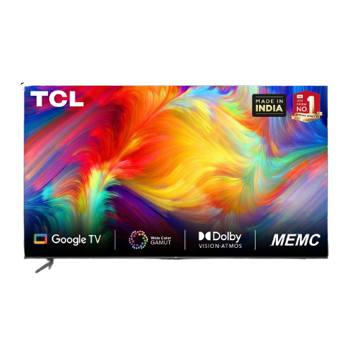 TCL 65"" LED TV 4K HDR,WCG,Dolby Vision/Atmos,MEMC,HDMI 2.1,OK Google,Google Duo,EDGELESS DESI